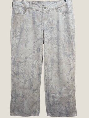 Hollister Low Rise Camo Baggy Jeans Cream Y2K Size 16 W33 NWT